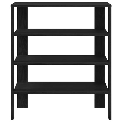 Schoenenrek 61x32x70 cm bewerkt hout zwart