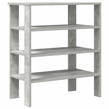 Schoenenrek 61x32x70 cm bewerkt hout betongrijs