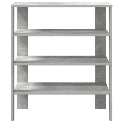 Schoenenrek 61x32x70 cm bewerkt hout betongrijs