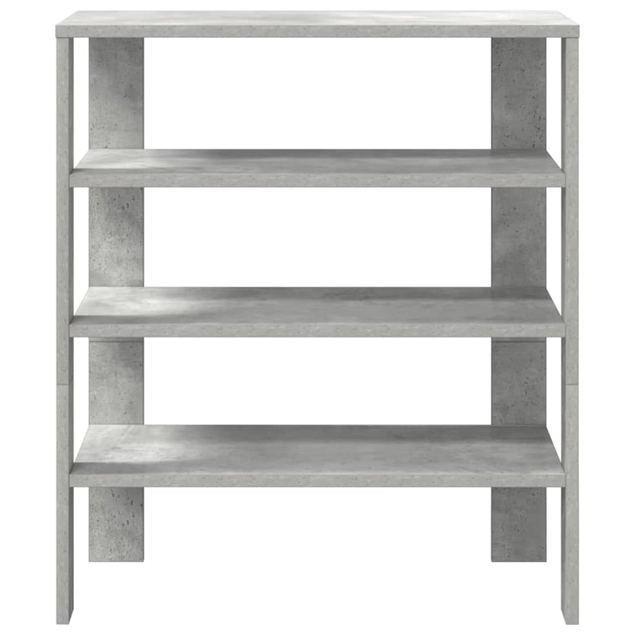 Schoenenrek 61x32x70 cm bewerkt hout betongrijs