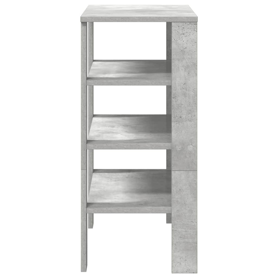 Schoenenrek 61x32x70 cm bewerkt hout betongrijs