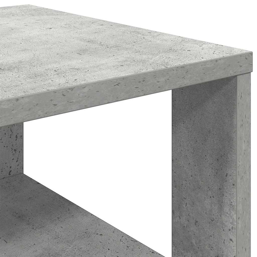 Schoenenrek 61x32x70 cm bewerkt hout betongrijs