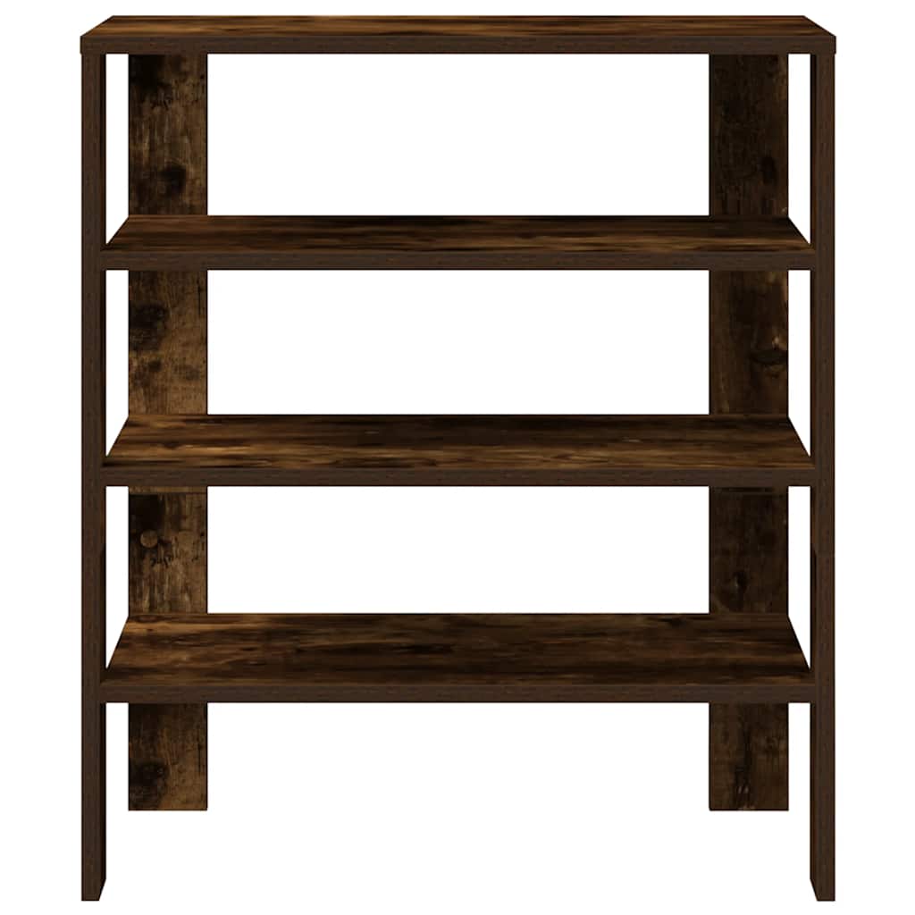 Schoenenrek 61x32x70 cm bewerkt hout gerookt eikenkleurig