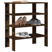 Schoenenrek 61x32x70 cm bewerkt hout gerookt eiken