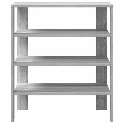Schoenenrek 61x32x70 cm bewerkt hout grijs sonoma