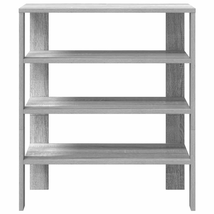 Schoenenrek 61x32x70 cm bewerkt hout grijs sonoma