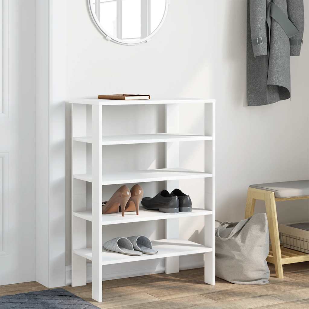 Schoenenrek 61x32x87,5 cm bewerkt hout wit