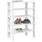 Schoenenrek 61x32x87,5 cm bewerkt hout wit muurmontage