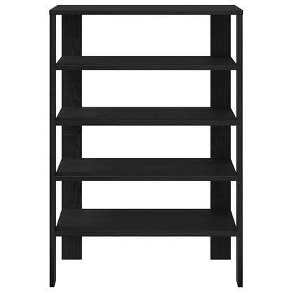Schoenenrek 61x32x87,5 cm bewerkt hout zwart