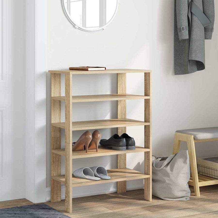 Schoenenrek 61x32x87,5 cm bewerkt hout sonoma eikenkleurig