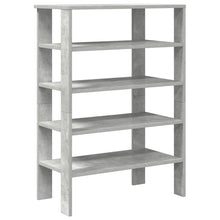 Schoenenrek 61x32x87,5 cm bewerkt hout betongrijs