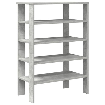 Schoenenrek 61x32x87,5 cm bewerkt hout betongrijs