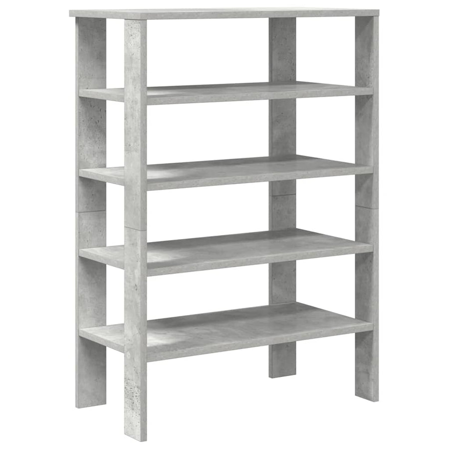 Schoenenrek 61x32x87,5 cm bewerkt hout betongrijs