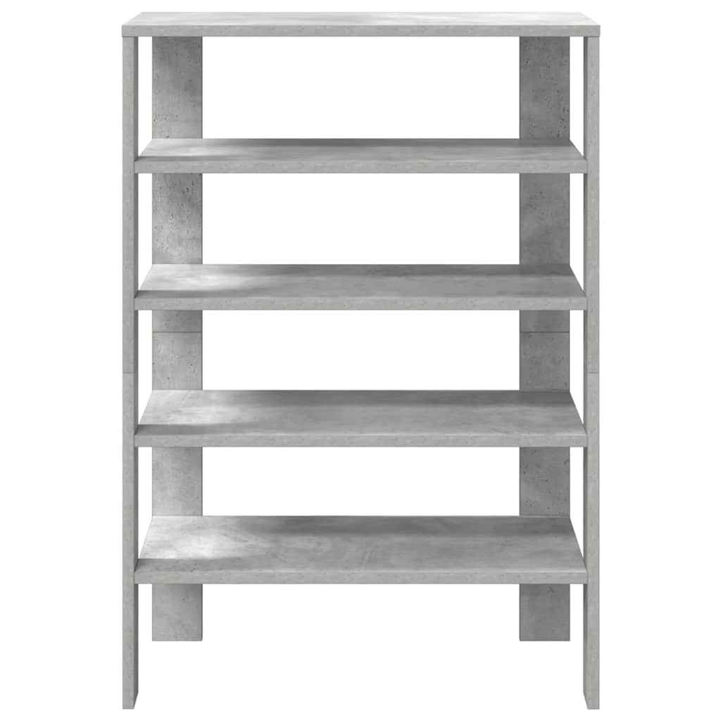 Schoenenrek 61x32x87,5 cm bewerkt hout betongrijs