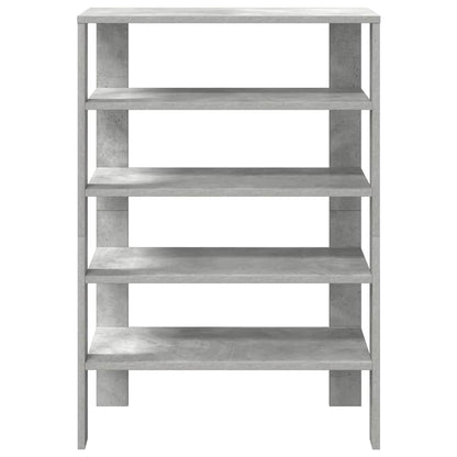 Schoenenrek 61x32x87,5 cm bewerkt hout betongrijs