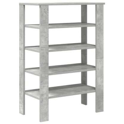 Schoenenrek 61x32x87,5 cm bewerkt hout betongrijs
