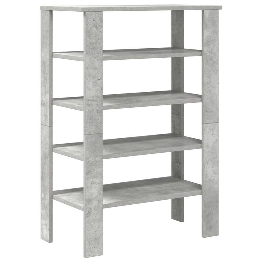 Schoenenrek 61x32x87,5 cm bewerkt hout betongrijs