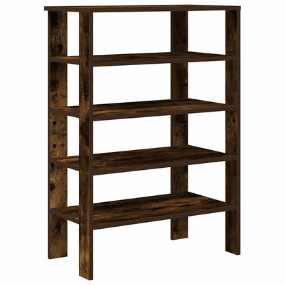 Schoenenrek 61x32x87,5 cm bewerkt hout gerookt eikenkleurig