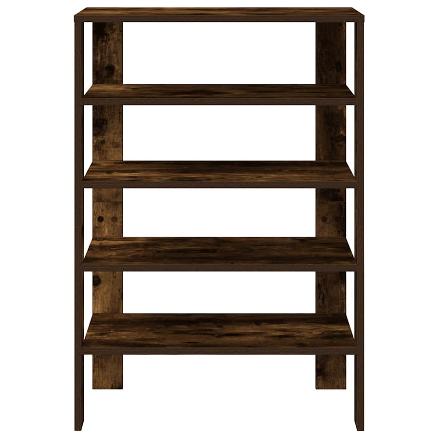 Schoenenrek 61x32x87,5 cm bewerkt hout gerookt eikenkleurig