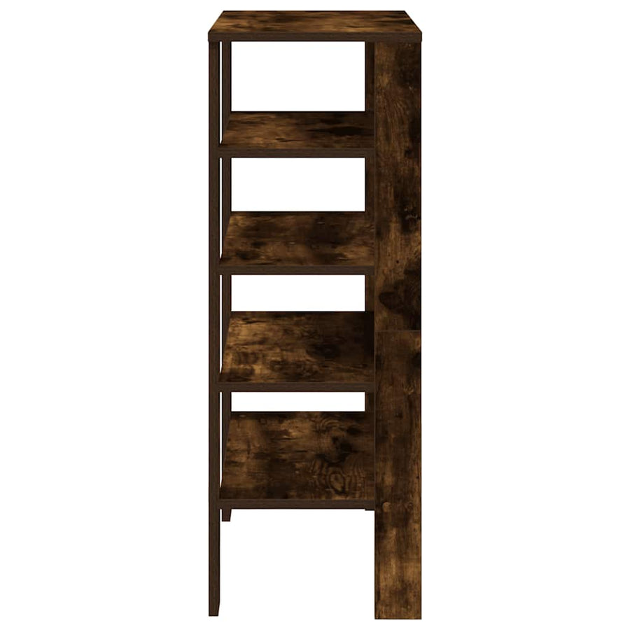Schoenenrek 61x32x87,5 cm bewerkt hout gerookt eikenkleurig