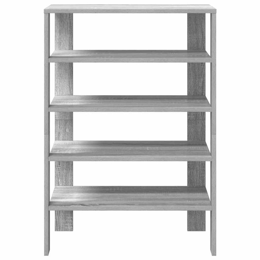 Schoenenrek 61x32x87,5 cm bewerkt hout grijs sonoma eikenkleur
