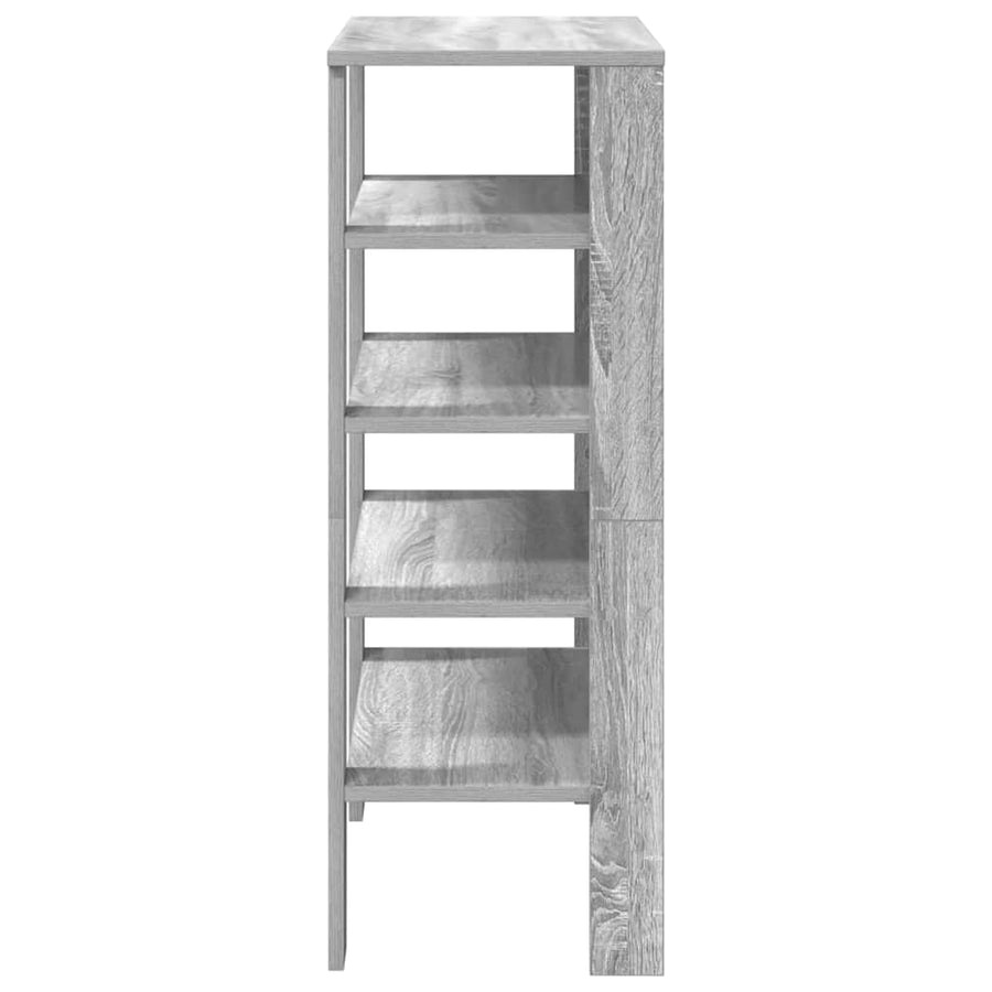 Schoenenrek 61x32x87,5 cm bewerkt hout grijs sonoma eikenkleur