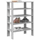Schoenenrek 61x32x87,5 cm bewerkt hout grijs