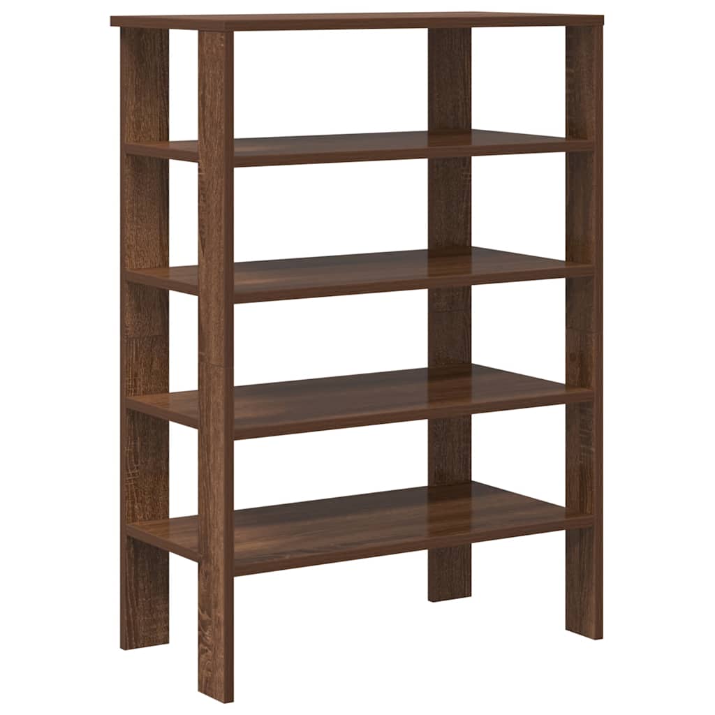 Schoenenrek 61x32x87,5 cm bewerkt hout bruin eikenkleurig