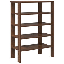 Schoenenrek 61x32x87,5 cm bewerkt hout bruin eikenkleurig