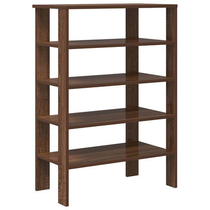 Schoenenrek 61x32x87,5 cm bewerkt hout bruin eikenkleurig
