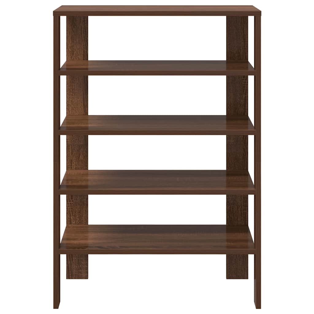 Schoenenrek 61x32x87,5 cm bewerkt hout bruin eikenkleurig