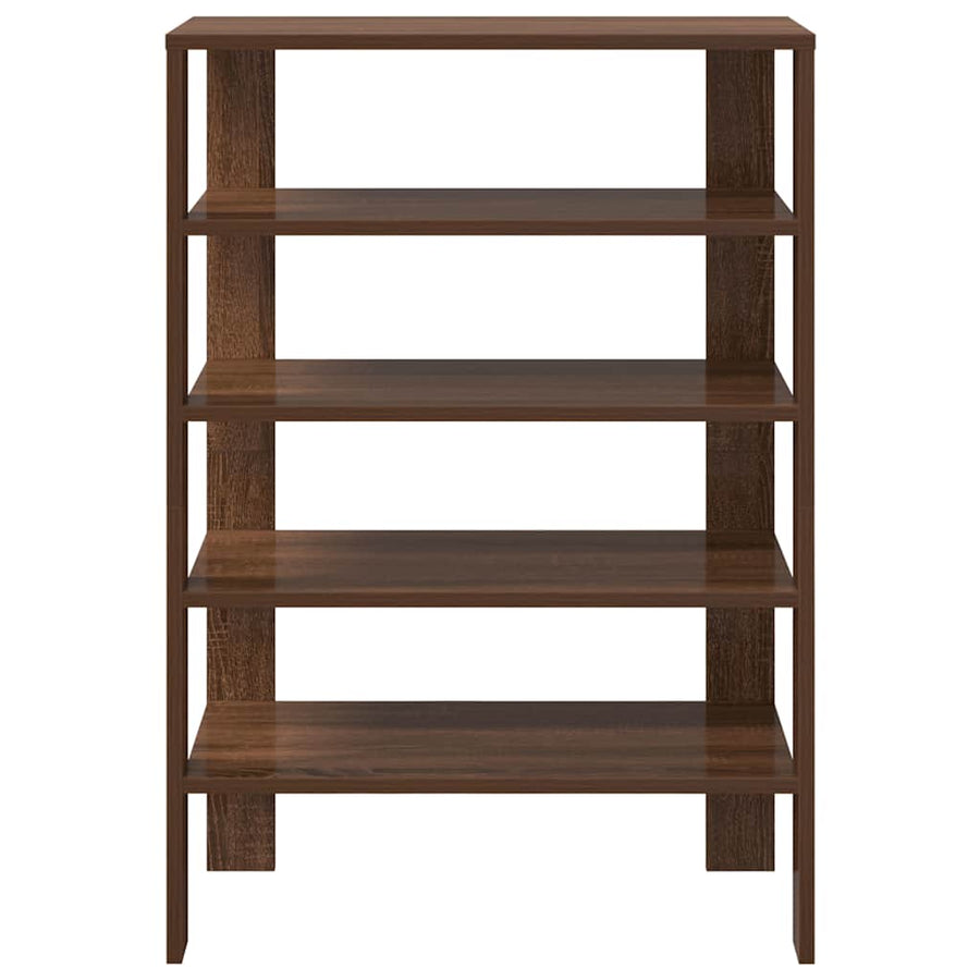 Schoenenrek 61x32x87,5 cm bewerkt hout bruin eikenkleurig