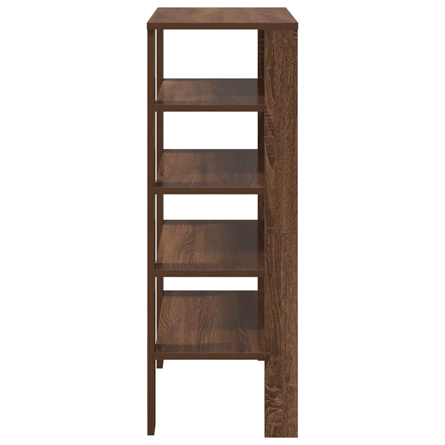 Schoenenrek 61x32x87,5 cm bewerkt hout bruin eikenkleurig