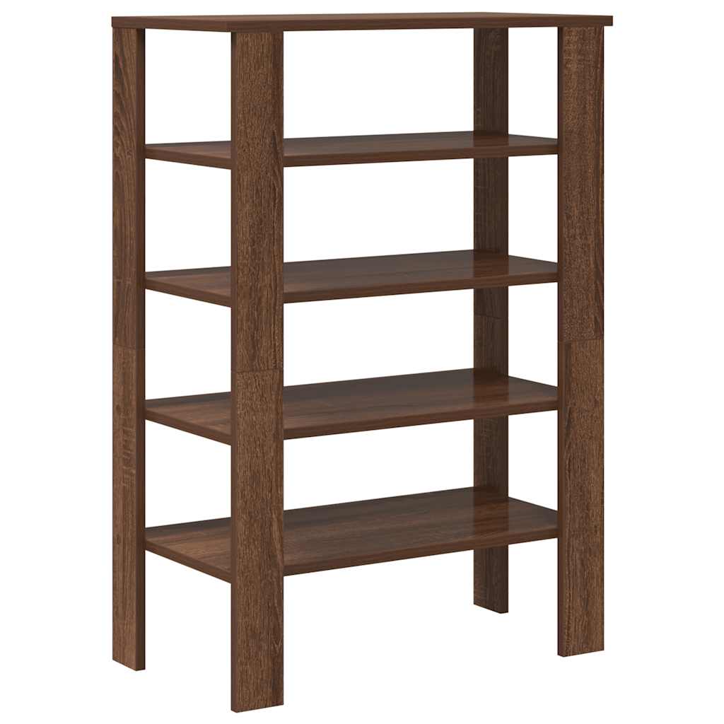 Schoenenrek 61x32x87,5 cm bewerkt hout bruin eikenkleurig