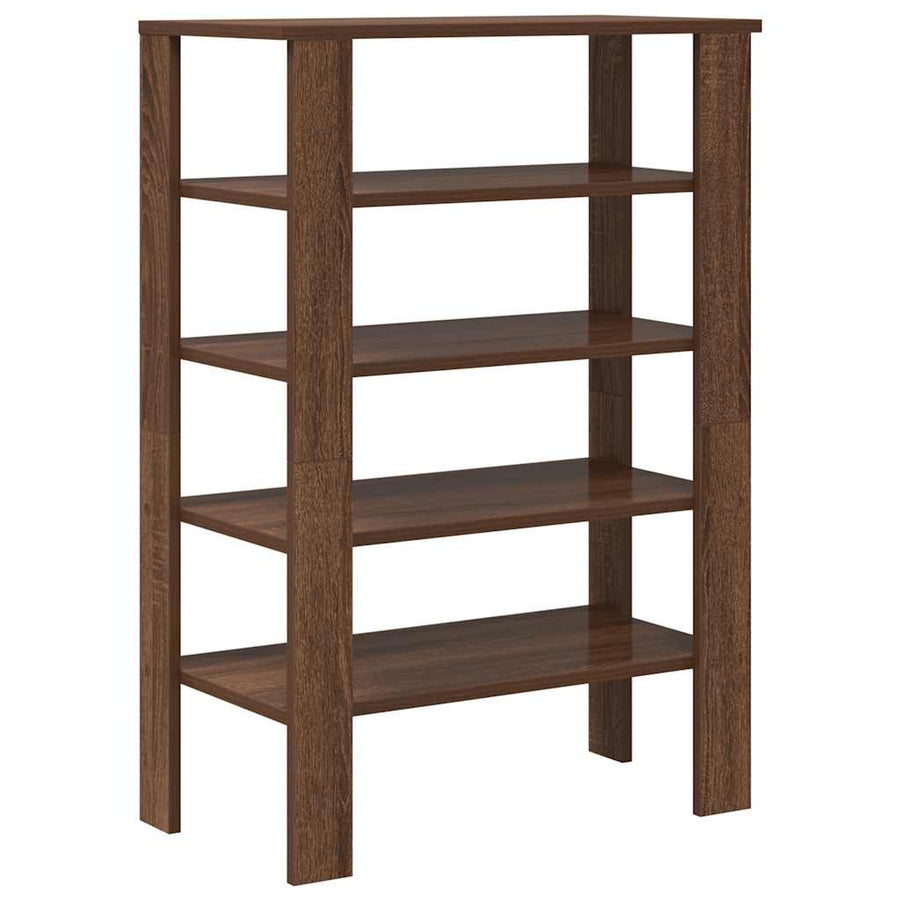 Schoenenrek 61x32x87,5 cm bewerkt hout bruin eikenkleurig