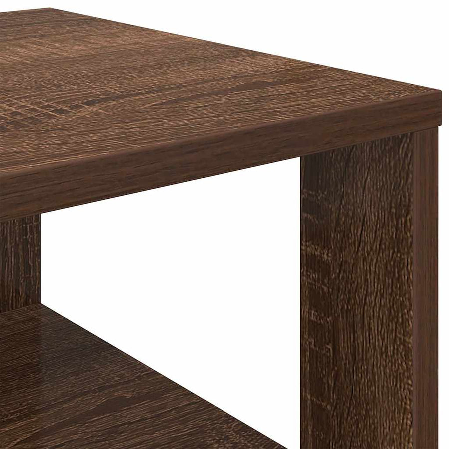 Schoenenrek 61x32x87,5 cm bewerkt hout bruin eikenkleurig