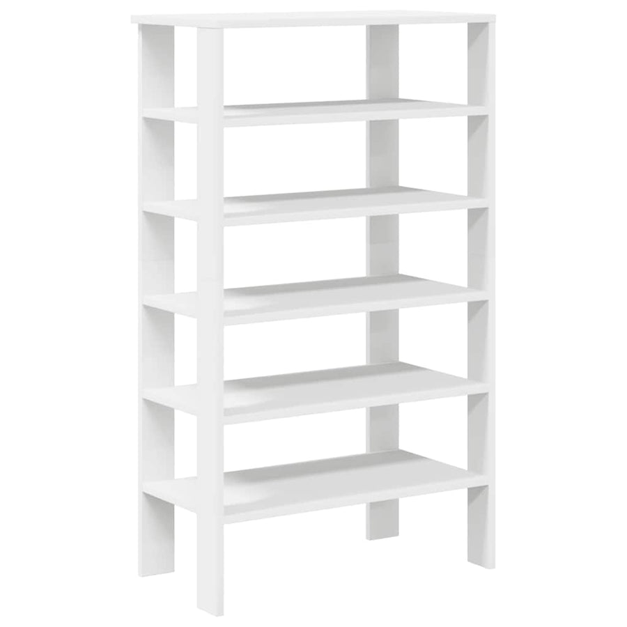 Schoenenrek 61x32x105 cm bewerkt hout wit