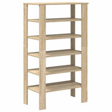 Schoenenrek 61x32x105 cm bewerkt hout sonoma eikenkleurig