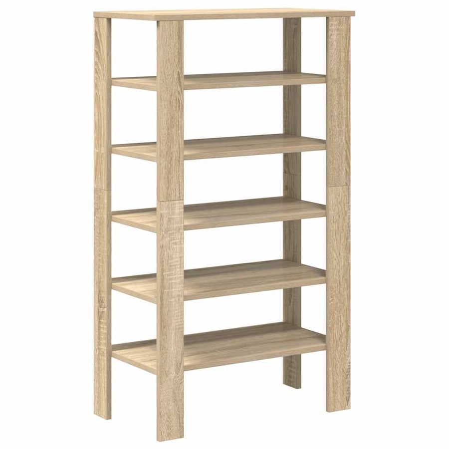 Schoenenrek 61x32x105 cm bewerkt hout sonoma eikenkleurig