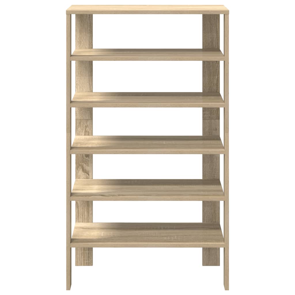 Schoenenrek 61x32x105 cm bewerkt hout sonoma eikenkleurig