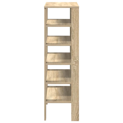 Schoenenrek 61x32x105 cm bewerkt hout sonoma eikenkleurig