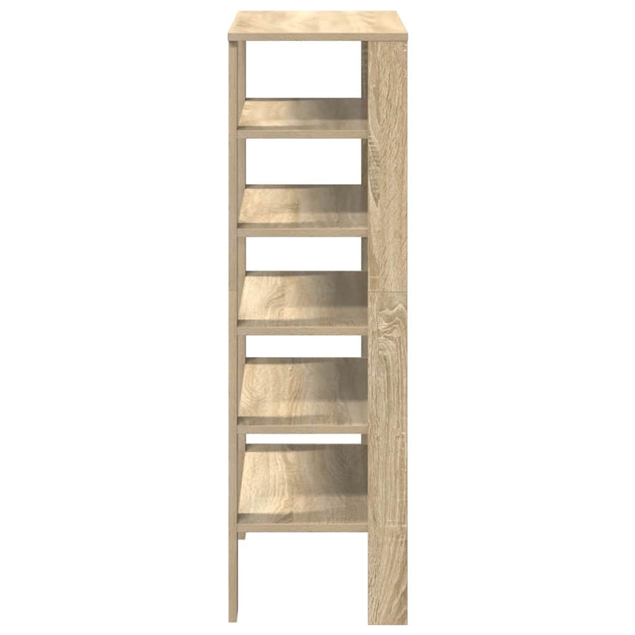 Schoenenrek 61x32x105 cm bewerkt hout sonoma eikenkleurig