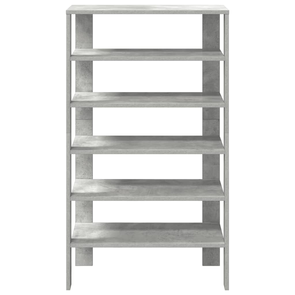 Schoenenrek 61x32x105 cm bewerkt hout betongrijs