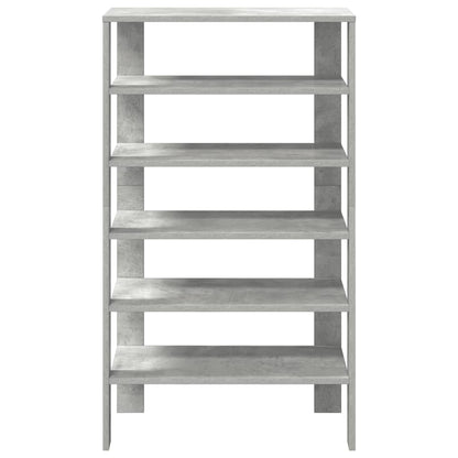 Schoenenrek 61x32x105 cm bewerkt hout betongrijs