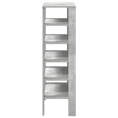 Schoenenrek 61x32x105 cm bewerkt hout betongrijs