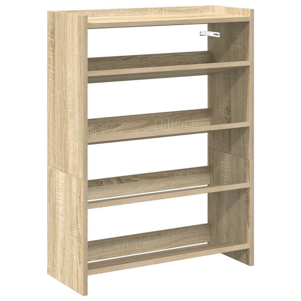 Schoenenrek 80x25x61,5 cm bewerkt hout sonoma eikenkleurig