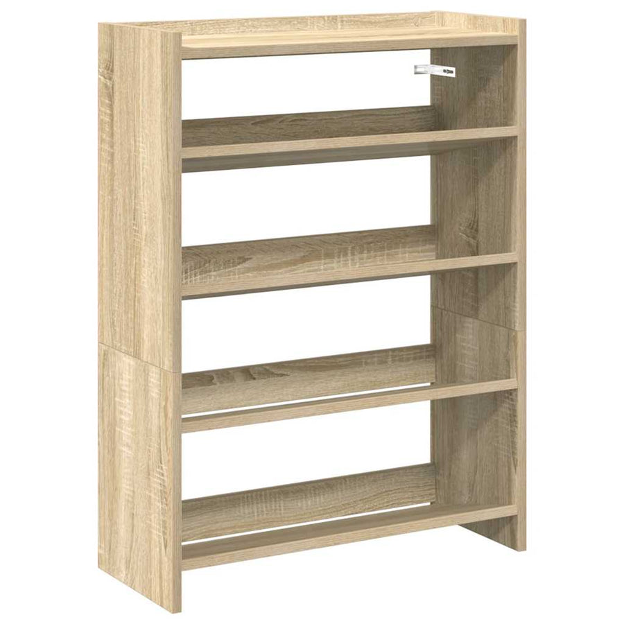 Schoenenrek 80x25x61,5 cm bewerkt hout sonoma eikenkleurig