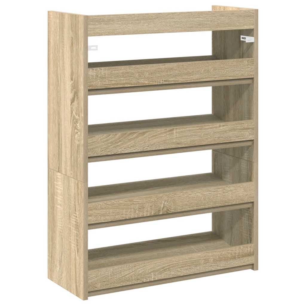 Schoenenrek 80x25x61,5 cm bewerkt hout sonoma eikenkleurig