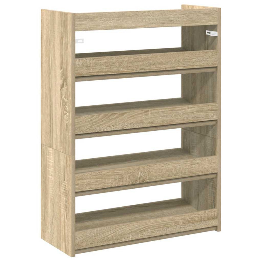 Schoenenrek 80x25x61,5 cm bewerkt hout sonoma eikenkleurig