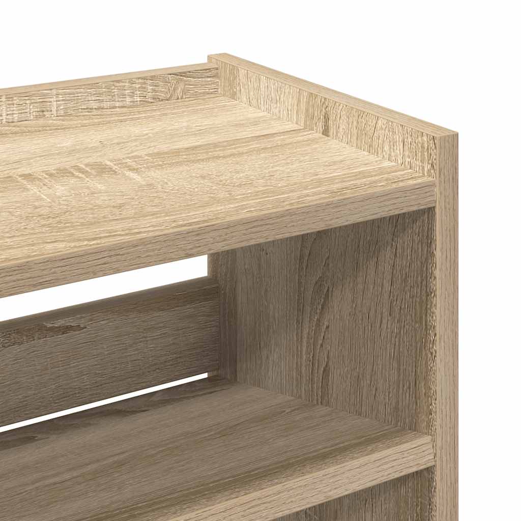 Schoenenrek 80x25x61,5 cm bewerkt hout sonoma eikenkleurig